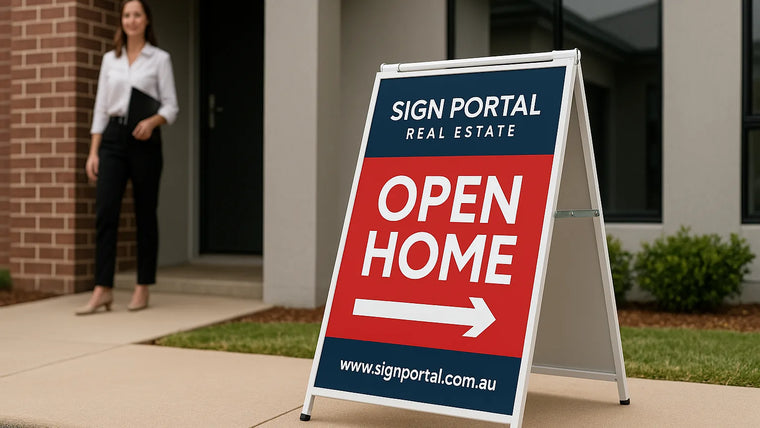 A-Frame Signs for Real Estate and Open Homes hero image