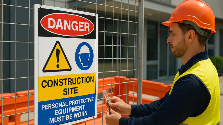 Installing Safety Signs on Fences and Temporary Barriers hero image