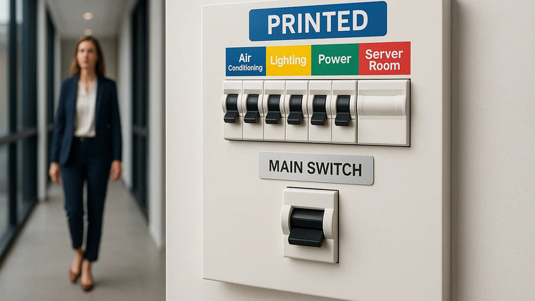 Switchboard Labels: Printed vs Engraved Options hero image