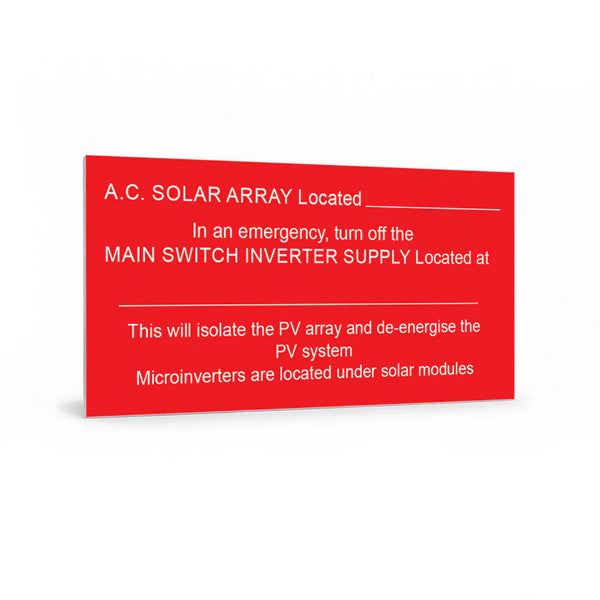 A.C. Solar Array Located (microinverter)