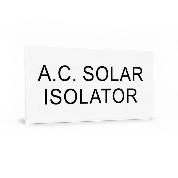 A.C. Solar Isolator