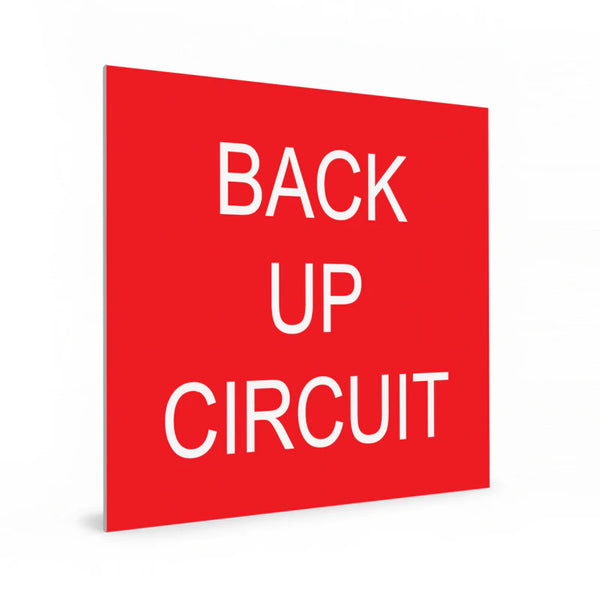 Back Up Circuit - Red and White