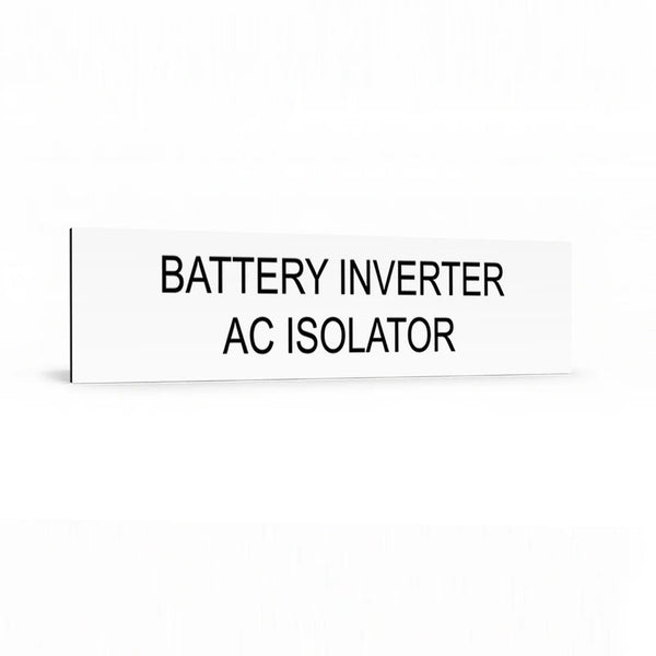 Battery Inverter AC Isolator