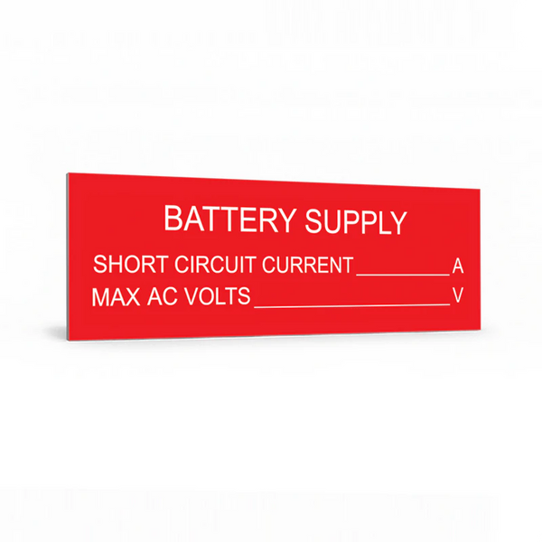 Battery Supply (red) – Max AC Volts