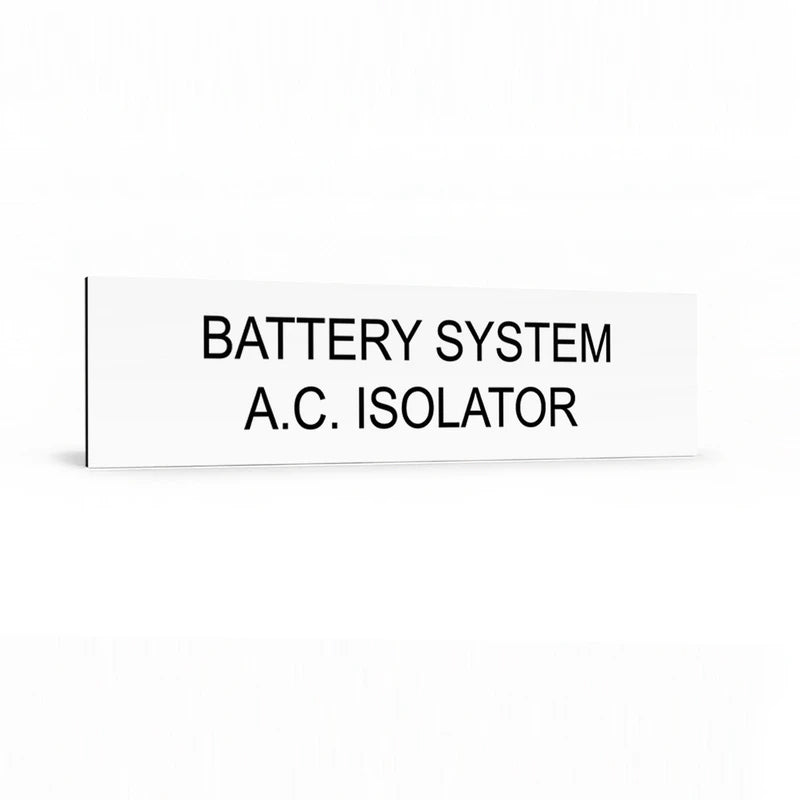 Battery System A.C. Isolator