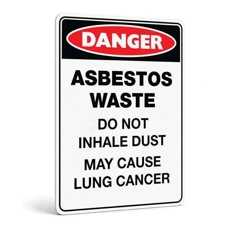 Danger - Asbestos Waste Sign