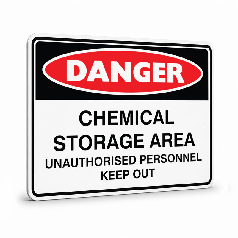 Danger - Chemical Storage Area Sign