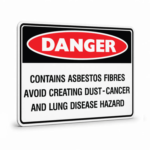 Danger - Contains Asbestos Sign