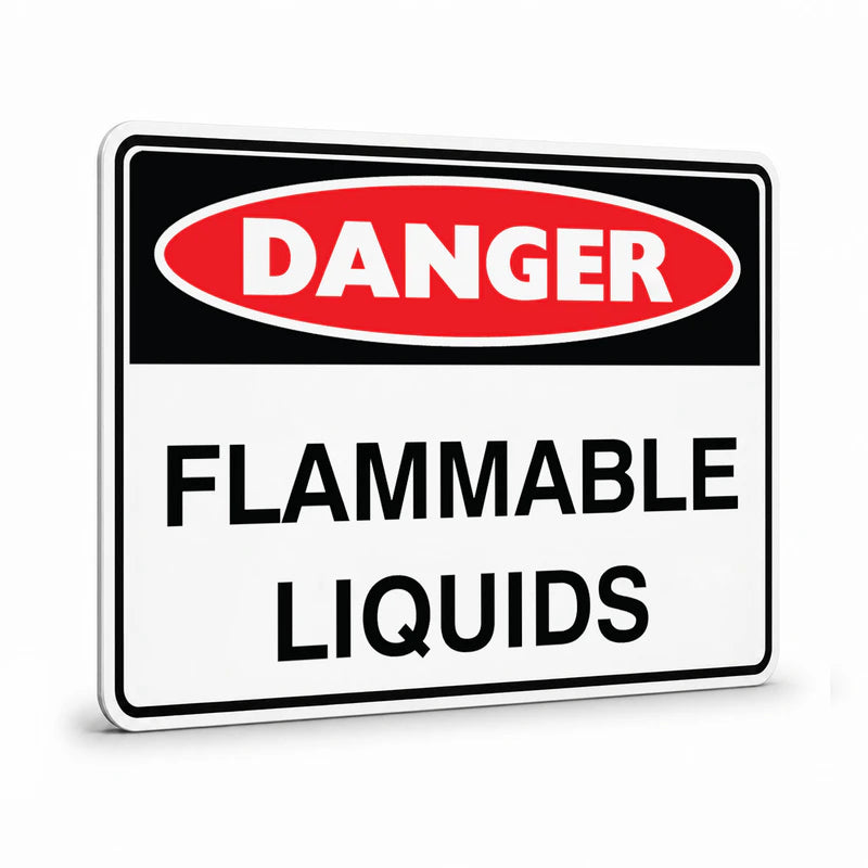 Danger - Flammable Liquids Sign