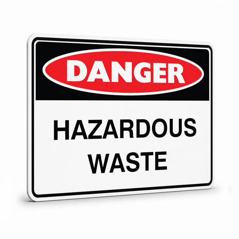 Danger - Hazardous Waste Sign