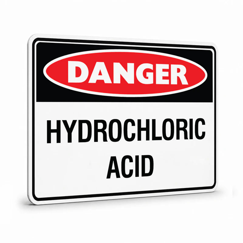 Danger - Hydrochloric Acid Sign