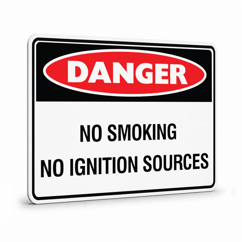 Danger - No Smoking No Ignition Sign