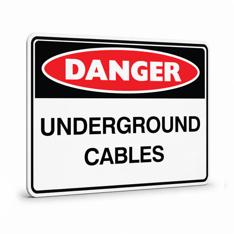 Danger - Underground Cables Sign