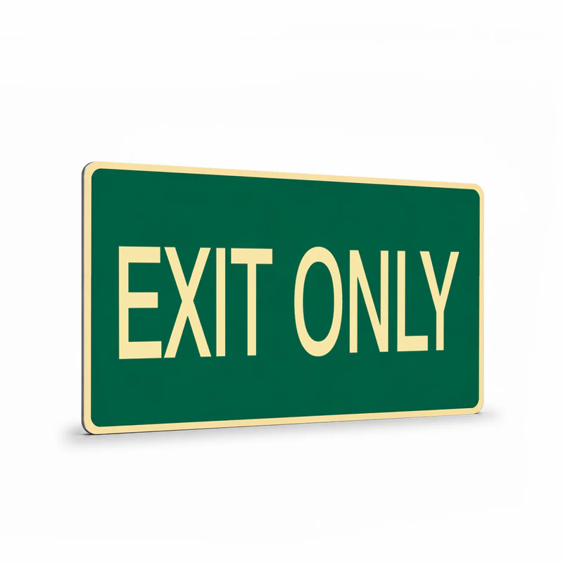 Exit & Evacuation - Exit Only Sign