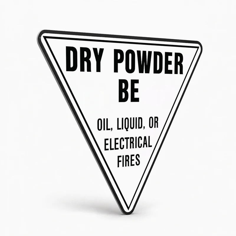 Fire Safety Equipment Extinguisher NZ - Dry Powder BE Sign