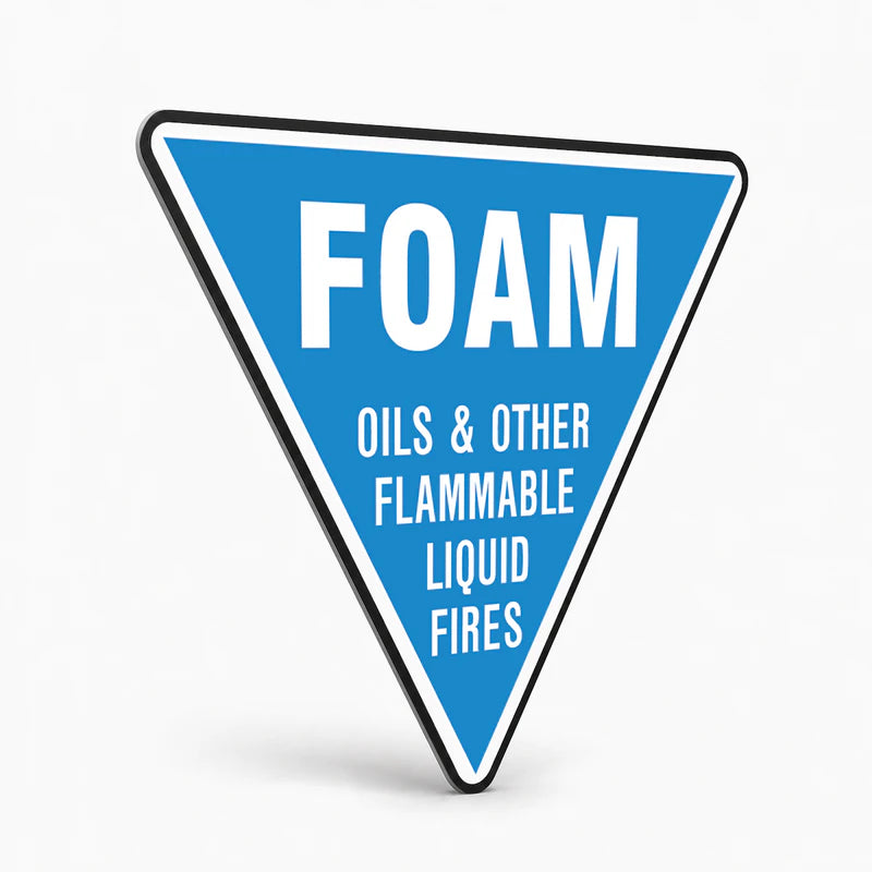Fire Safety Equipment Extinguisher NZ - Foam Sign
