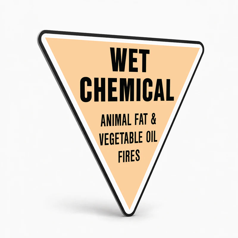 Fire Safety Equipment Extinguisher NZ - Wet Chemical Sign