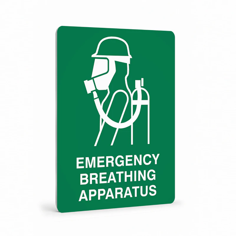 First Aid And Emergency - Emergency Breathing Apparatus Sign