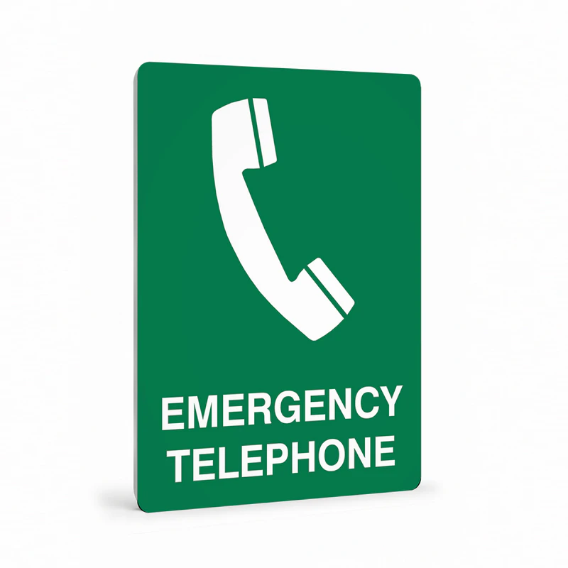First Aid And Emergency - Emergency Telephone Sign