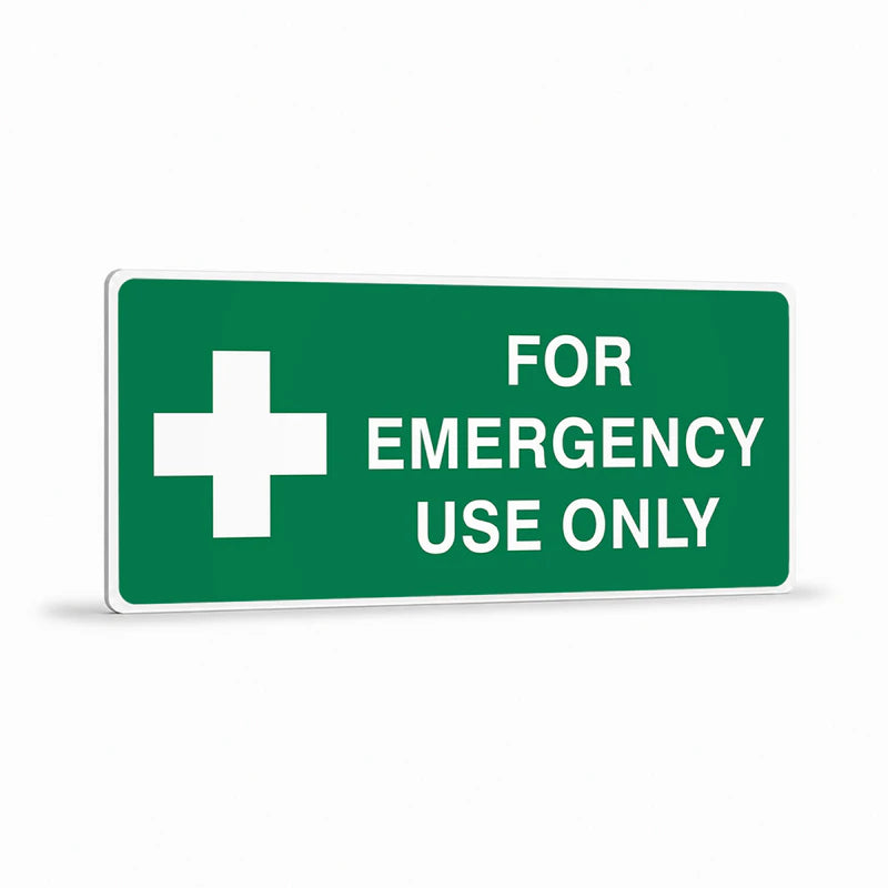 First Aid And Emergency - For Emergency Use Sign