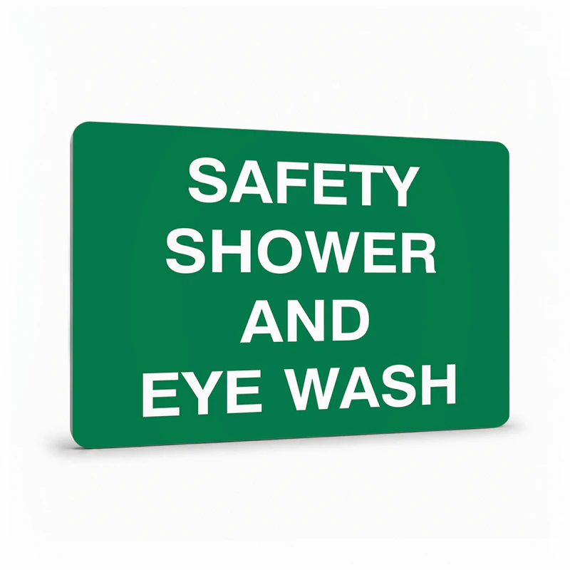 First Aid And Emergency - Safety Shower And Eye Wash Sign