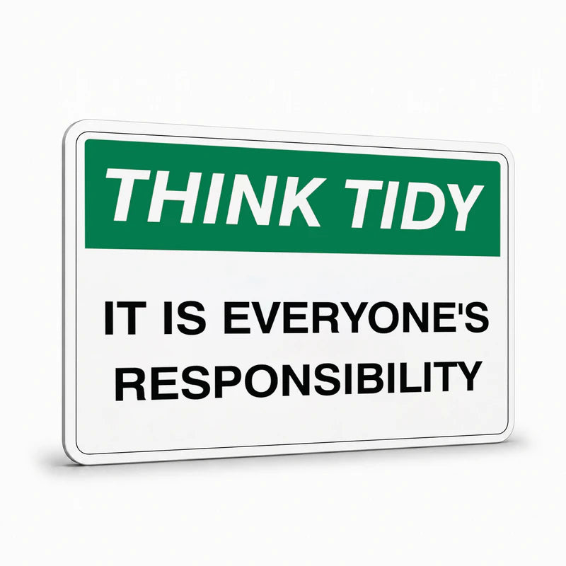General Information - Think Tidy It Is Everyones Responsibility Signs