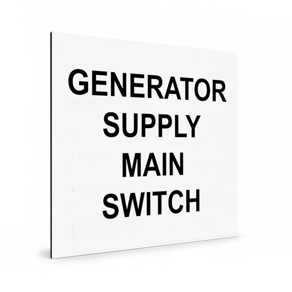 Generator Main Switch Supply