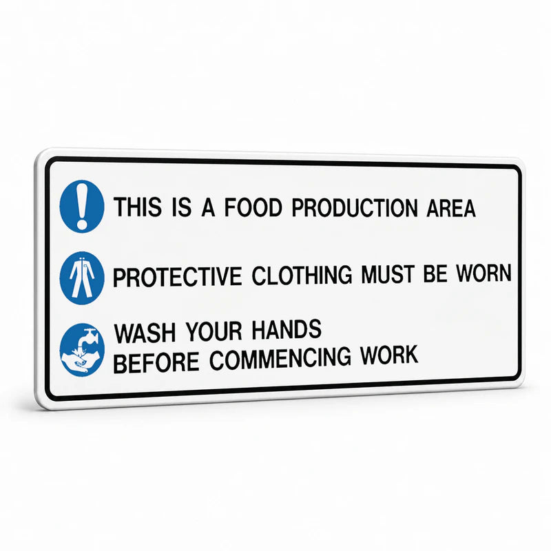 Kitchen And Food Safety - This Is A Food Production Area Sign