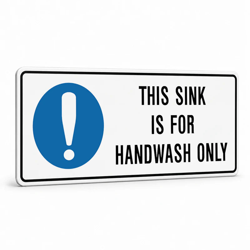 Kitchen And Food Safety - This Sink Is For Handwash Sign