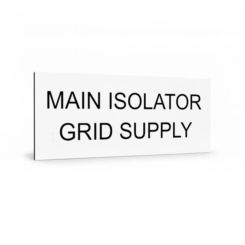 Main Isolator Grid Supply