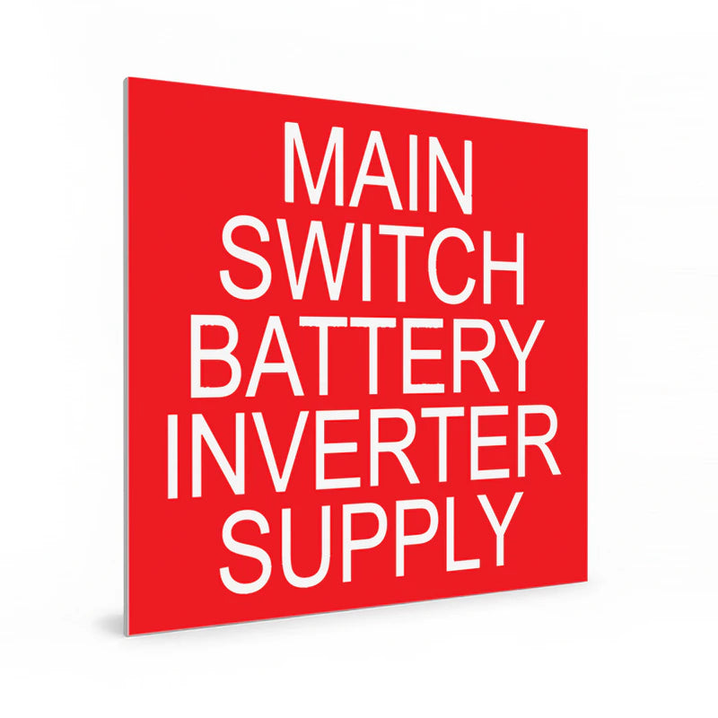 Main Switch Battery Inverter Supply