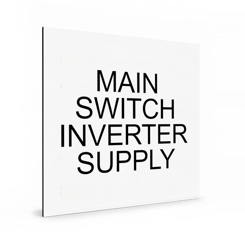 Main Switch Inverter Supply - Black & White