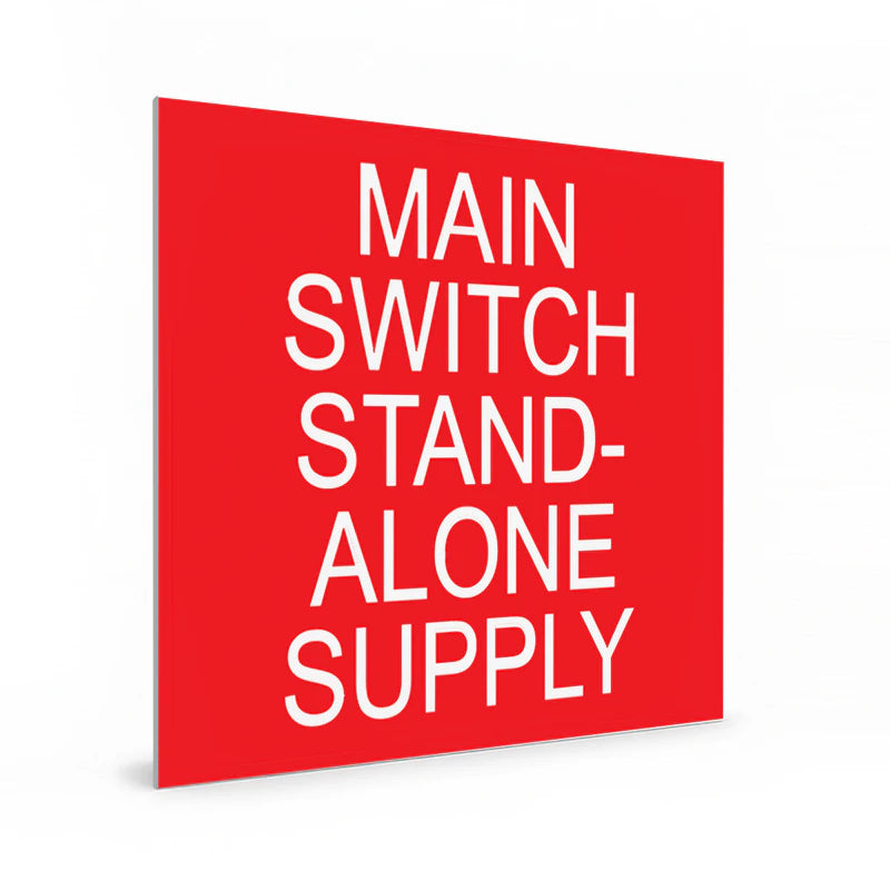 Main Switch Stand-Alone Supply (red)