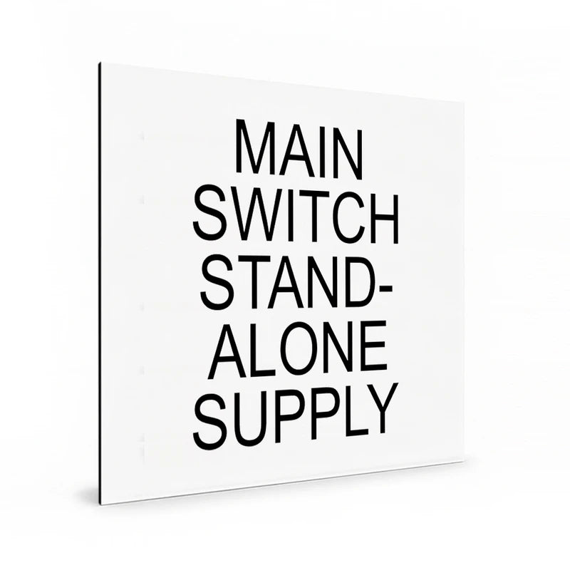 Main Switch Stand-Alone Supply (white)