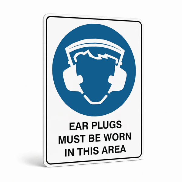 Mandatory - Ear Plugs Area Sign