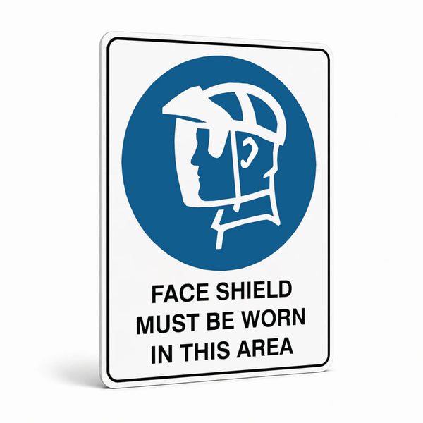 Mandatory - Face Shield Area Sign