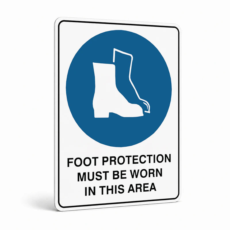 Mandatory - Foot Protection Area Sign