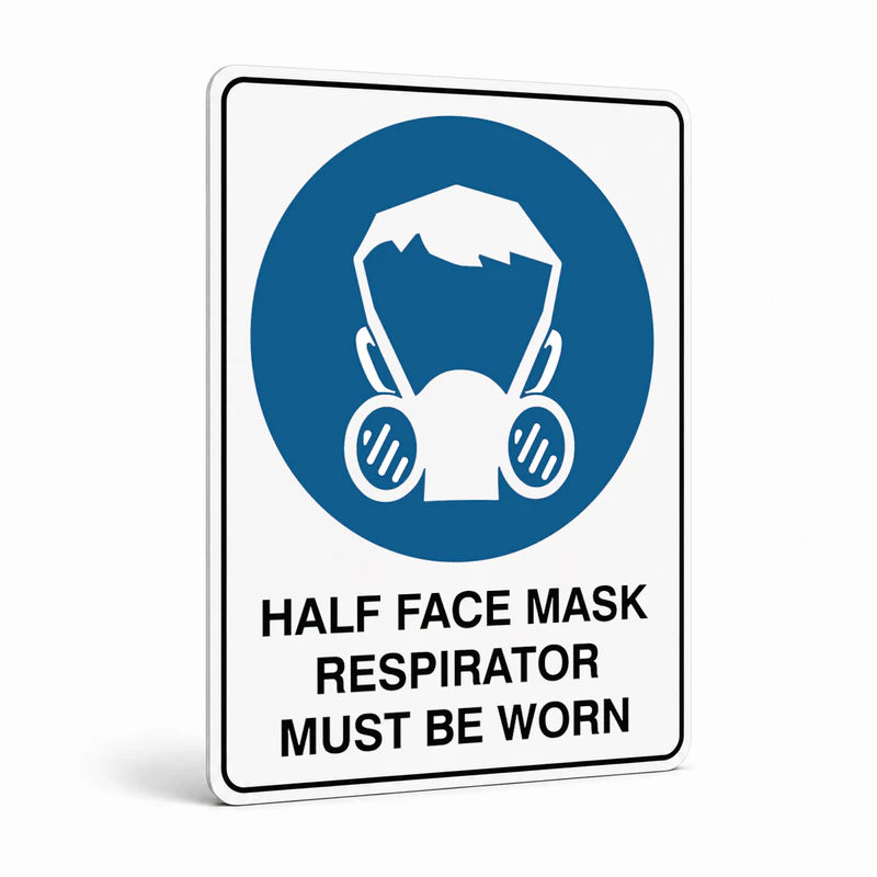 Mandatory - Half Face Mask Respirator Sign