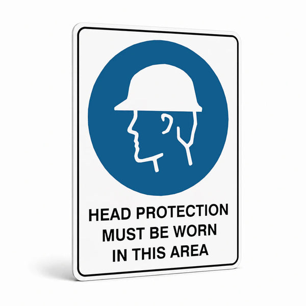 Mandatory - Head Protection Area Sign