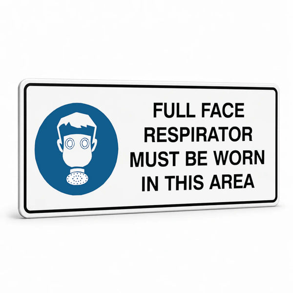 Mandatory Landscape - Full Face Respirator Sign