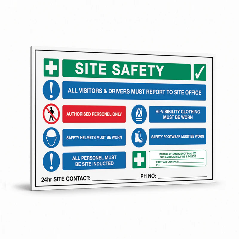 Mandatory Multiple Condition - Site Safety Sign