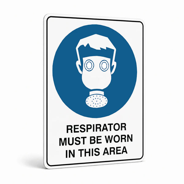 Mandatory - Respirator Must Be Worn Sign