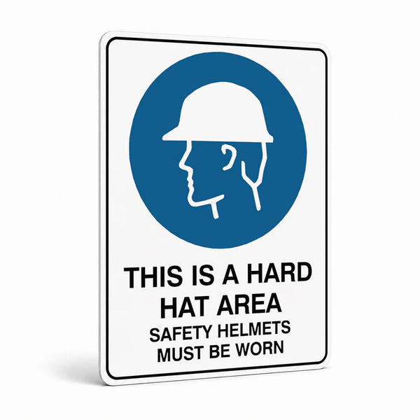 Mandatory - This Is A Hard Hat Area Sign