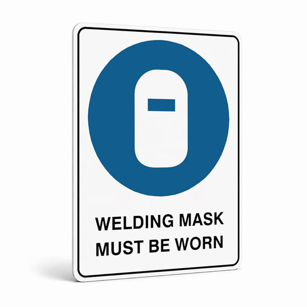Mandatory - Welding Mask Sign