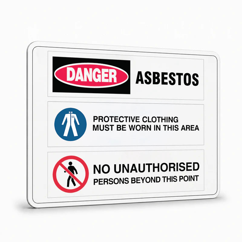 Multi Message - Asbestos Protective Clothing Sign