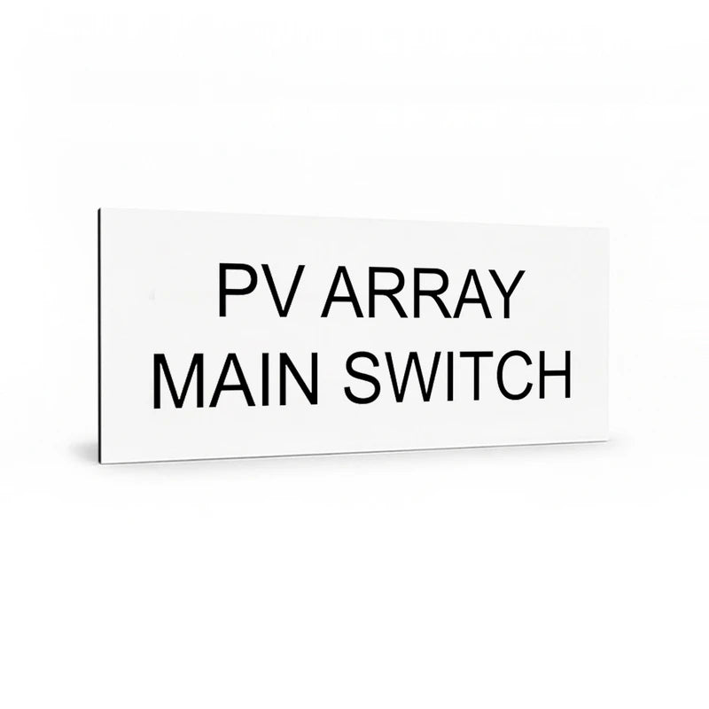 PV Array Main Switch