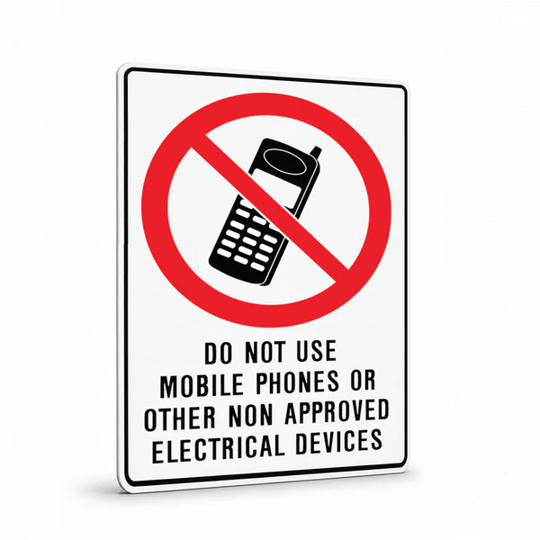Prohibition - Do Not Use Mobile Phones Sign