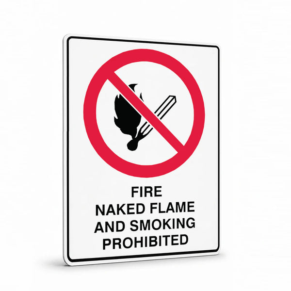 Prohibition - Fire Naked Flame Prohibited Sign