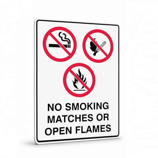 Prohibition - No Smoking Matches Sign