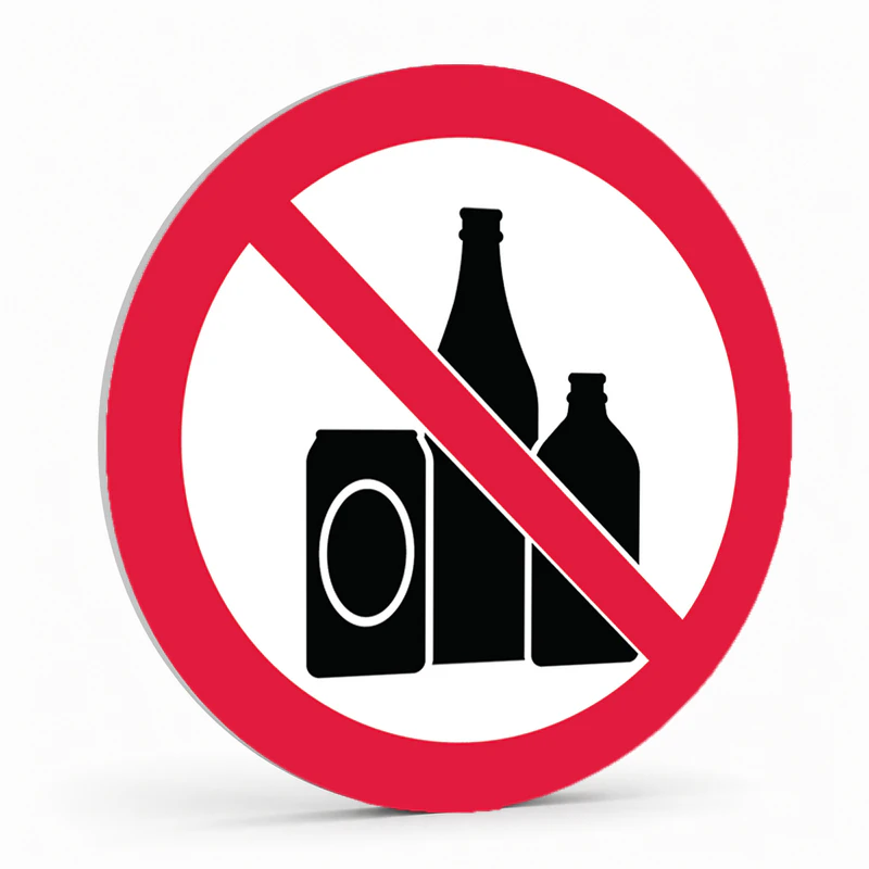 Prohibition Pictogram - No Alcohol